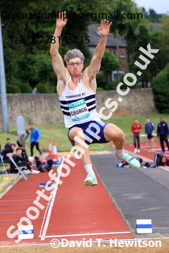 Decathlon Long Jump, 2024 EAP International Combined events, Hewcham, Northumberland.  Photo: David T. Hewitson/Sports for All Pics